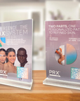 PRX System Signage and Acrylic Stand