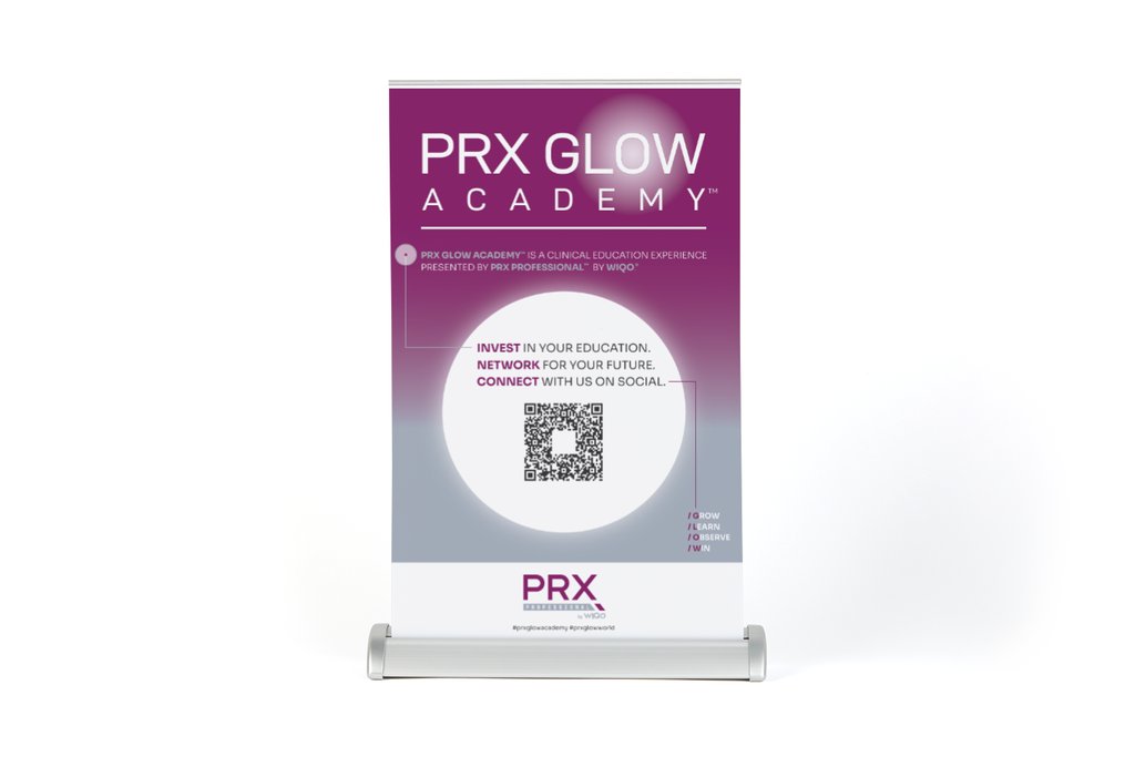 PRX Glow Academy 11X17 Table Top Banner